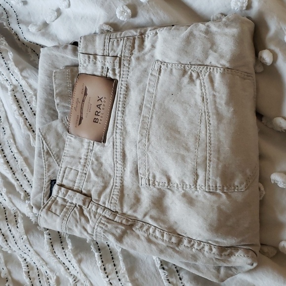 Brax feel good men's style Cadiz fit straight 32/34 linen blend - Picture 1 of 9